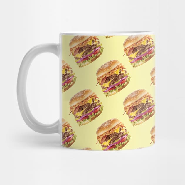 Burger Pattern | Foodie by fernandaffp